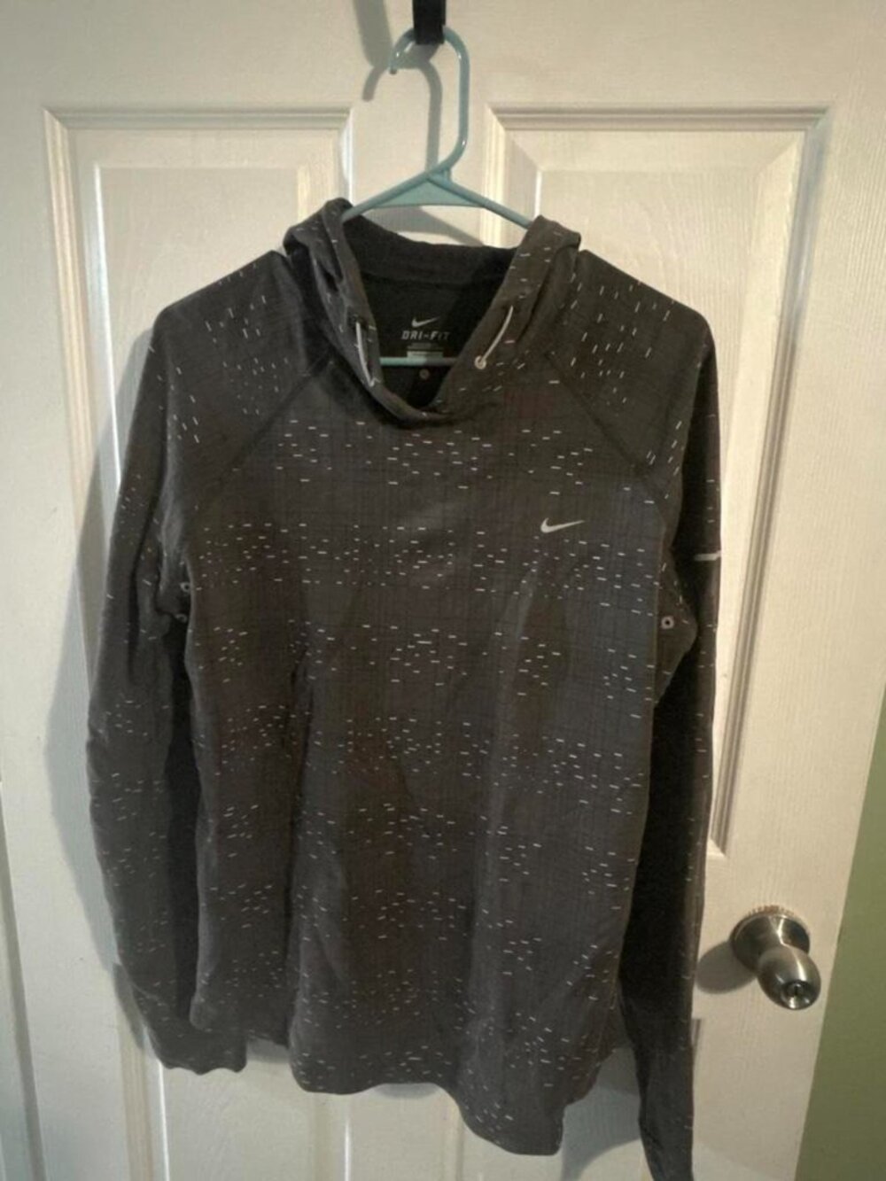 Nike Women's Brown and Grey Hoodie